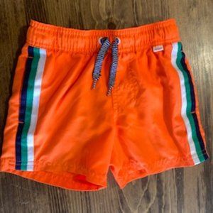 Cat & Jack neon orange child swim trunks- Size XS (4-5)
